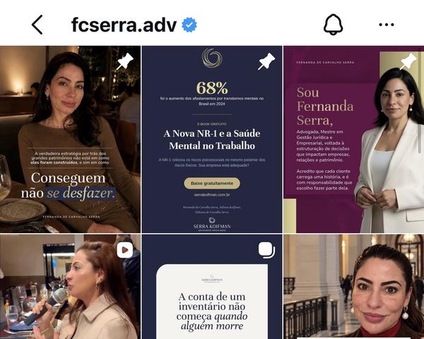 Perfil @fcserra.adv no Instagram